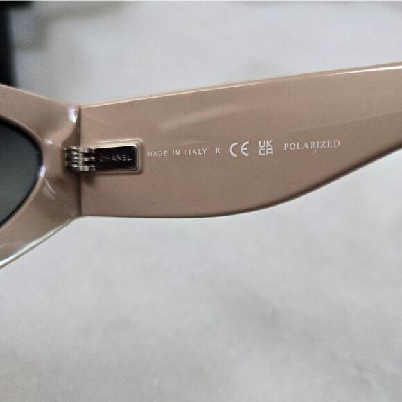 CHANEL CAT EYE SUNGLASSES Black & Beige C534/M3, A71614 X02281 S3443 main image 9